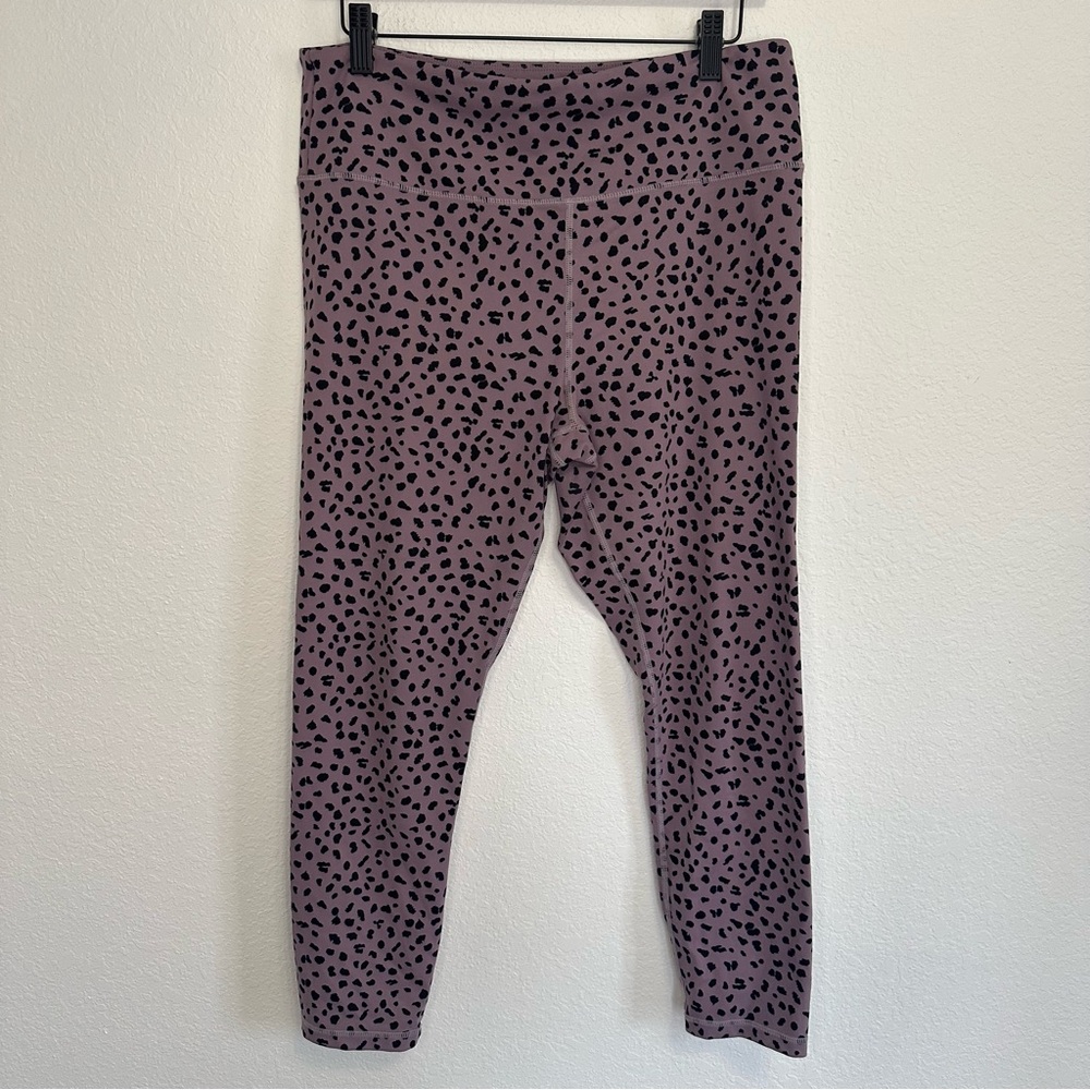 Zyia Women’s Pink Leopard Print Leggings – Size 12